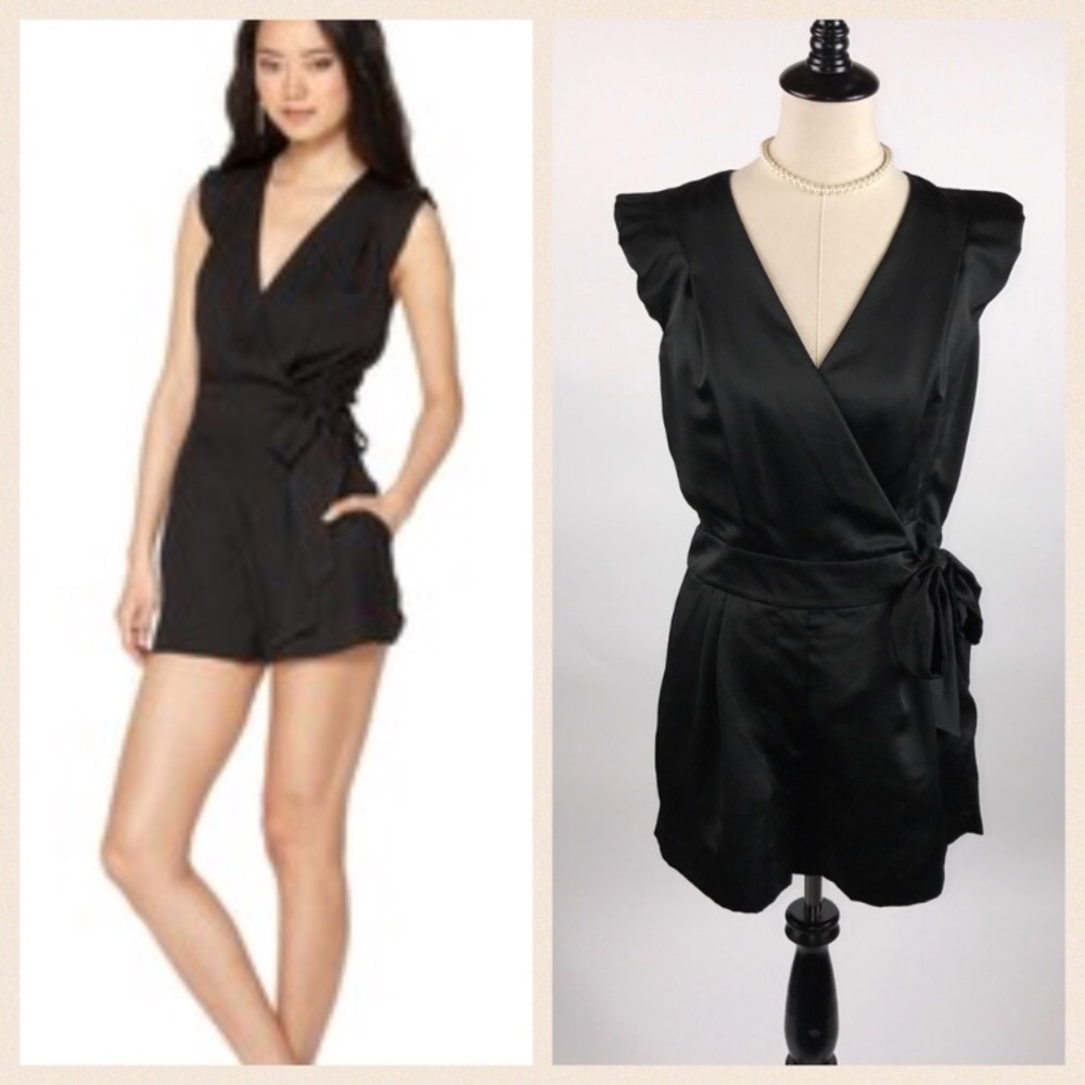 Rachel Roy Jagger Black Romper, size 6